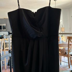 Floor length formal dress strapless